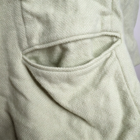 Ralph Lauren Black Label Vintage Cashmere Blazer in Melon Green | Size 6 - Picture 4 of 8